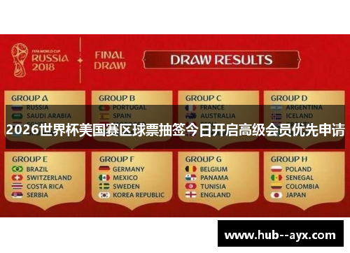 2026世界杯美国赛区球票抽签今日开启高级会员优先申请 2026世界杯美国赛区球票抽签今日开启高级会员优先申请
