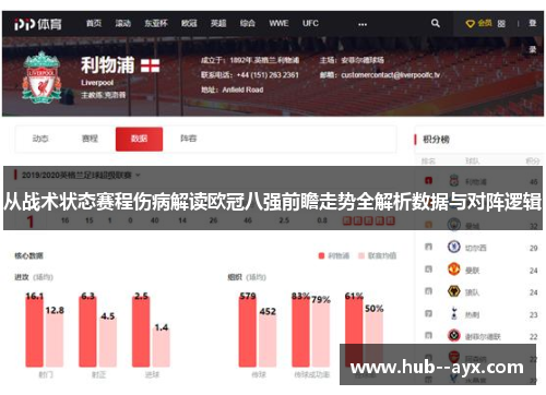 从战术状态赛程伤病解读欧冠八强前瞻走势全解析数据与对阵逻辑 从战术状态赛程伤病解读欧冠八强前瞻走势全解析数据与对阵逻辑